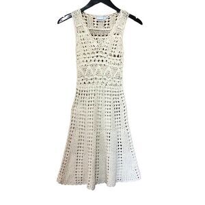 Maggy London Womens Crochet Dress Hippy Boho Festival Size S